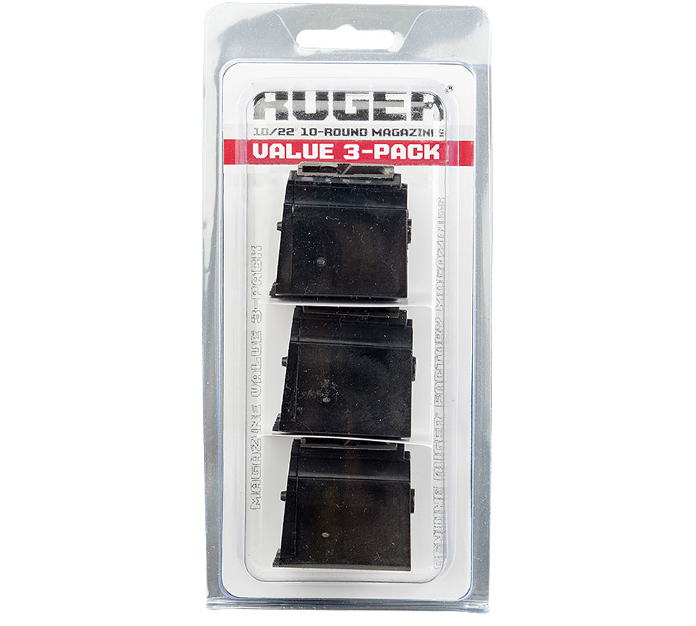 Details about   Ruger Magazine 22 LR 10-Round Fits 10/22 3 Pack Blued Finish New 